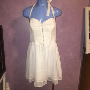 Guess white halter dress